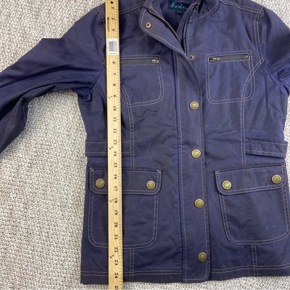 Boden Womens Blue Cotton Long Sleeve Pockets Full Zip Utility Jacket Size 12 - Picture 6 of 9